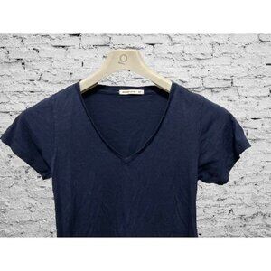 Marine Layer V-Neck Tee T-Shirt Cotton Blue Short Sleeve Size XSmall
